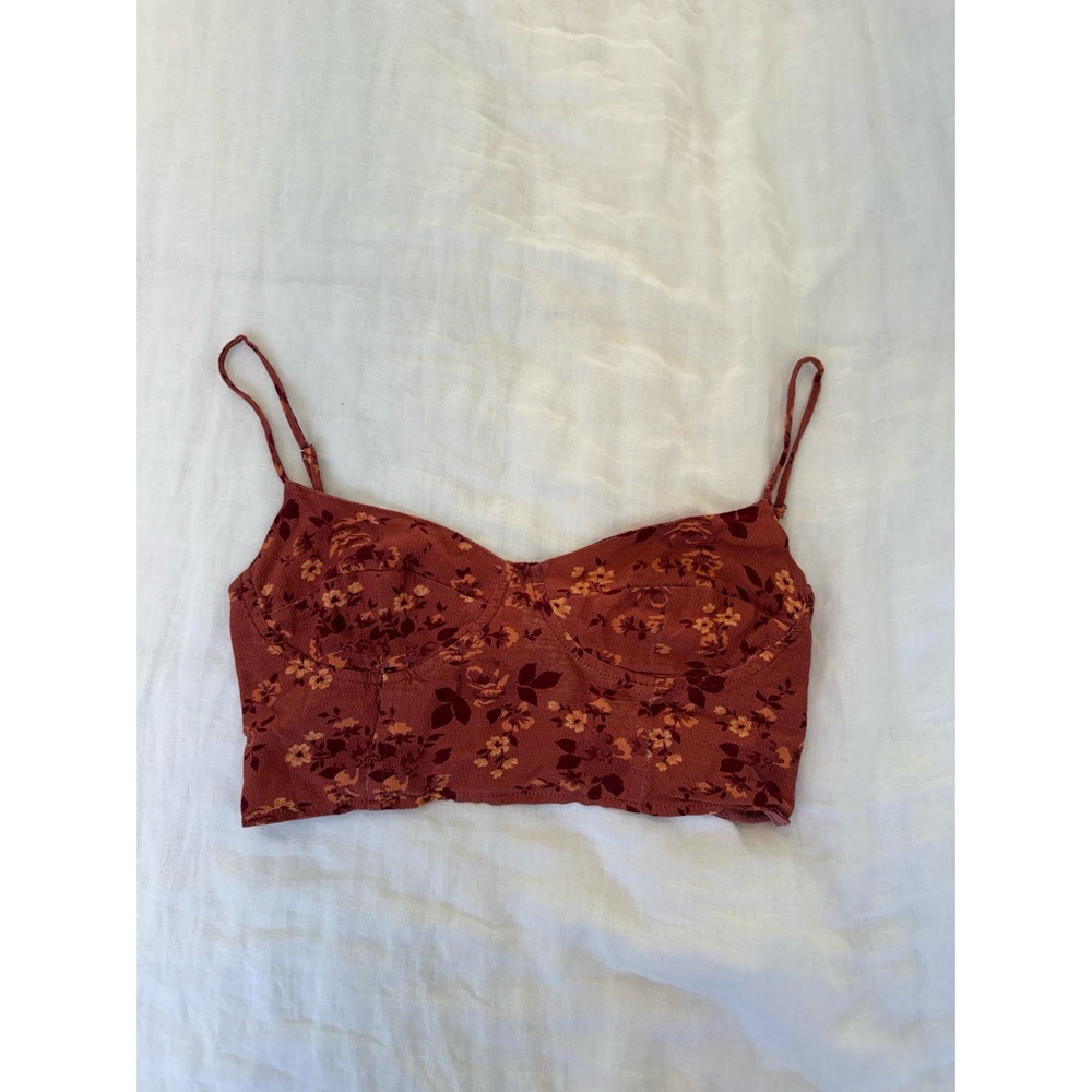 Revolve Blue Life Floral Tank
